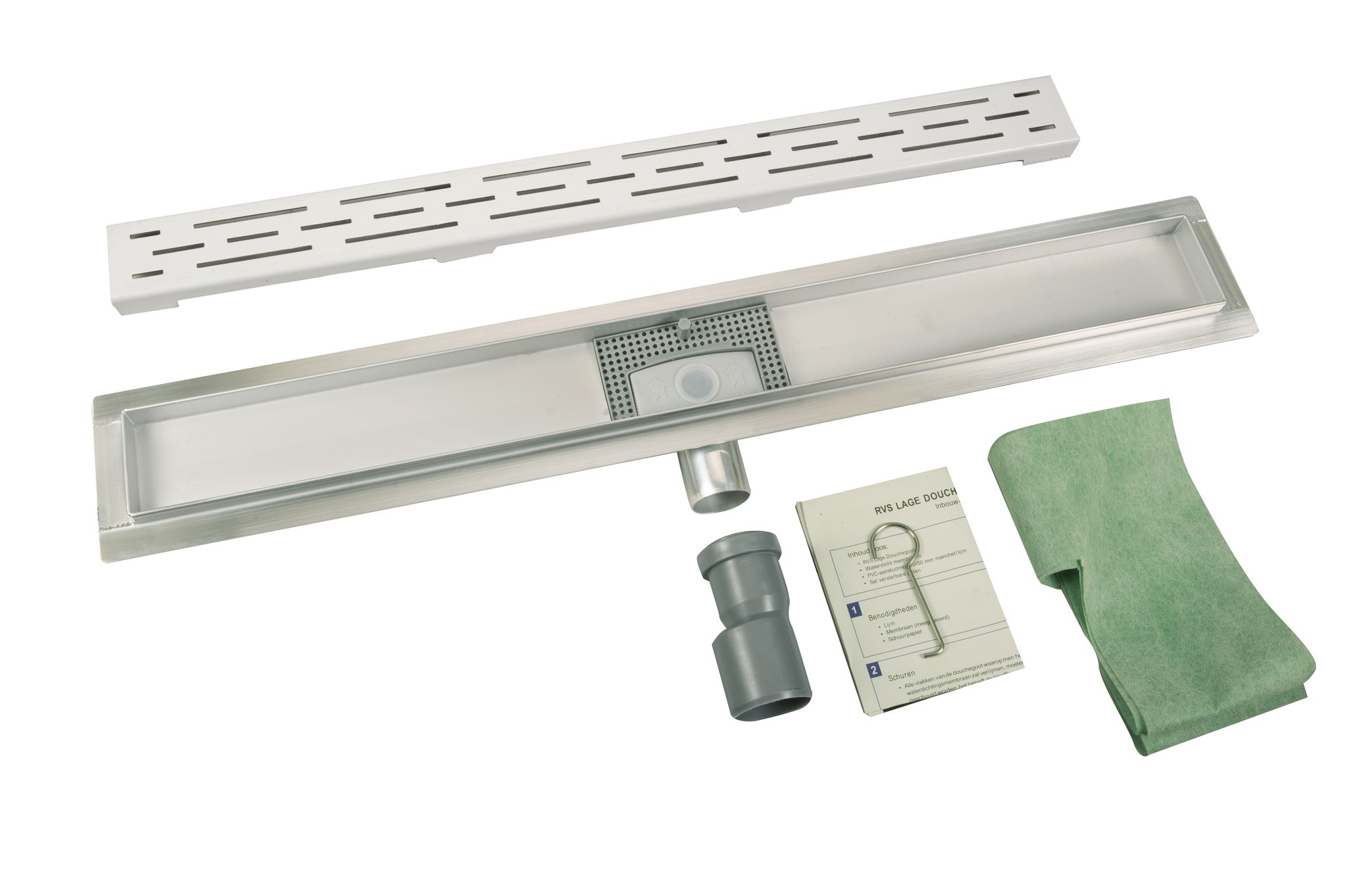 Douchegoot RVS in diverse maten Douchegoten